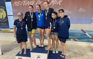 Céline 1ère C6 sur 400 4Nages + Record de La MANCHE