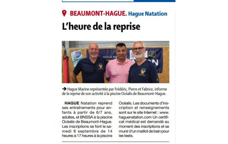 Hague Natation présent au Forum des Associations 2018